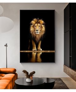 African Animals Paintings on The Wall Art Pictures for Home Living Room Wall Decor Unframed Wild 4
