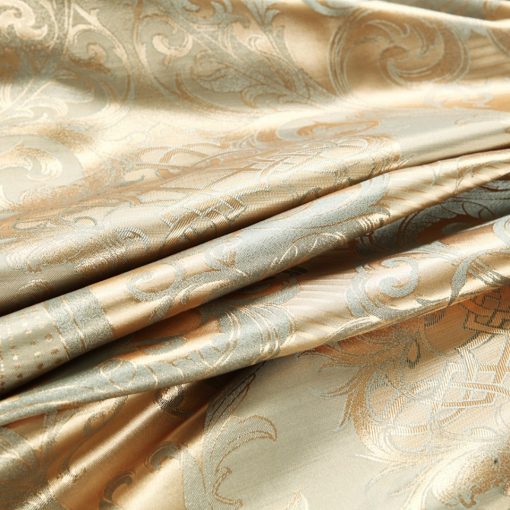 Aggcual Satin Jacquard beding set luxury Home textiles Duvet Cover Sets with Zipper Closure 1 Quilt 3