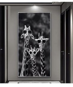 Art Posters And Prints Black And White Animals Canvas Paintings on the Wall Art Pictures Cuadros 1