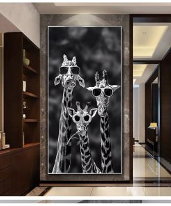 Art Posters And Prints Black And White Animals Canvas Paintings on the Wall Art Pictures Cuadros 2
