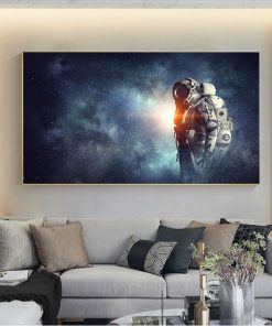 Astronaut Pictures Space Universe Posters and Prints Science Landscape Canvas Painting Wall Art for Living Room 1