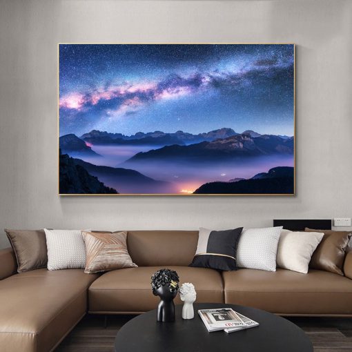 Astronomy Nebula Space Universe Canvas Painting Wall Art Pictures Planets Posters and Prints for Living Room 5