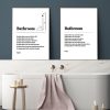 Bathroom Quote Wall Art Canvas Painting Funny Bathrooms Reviews Sign Poster Prints Toilet Humour Picture Bath