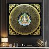 Buddha Statues and Scriptures Canvas Painting Religion Wall Art Pictures Islamic Calligraphy Abstract Flowers Posters Home