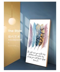 Canvas Art Prints Birds Feathers Scripture Christian Quotes Canvas Painting Wall Art Home Decor Bible Verse 1