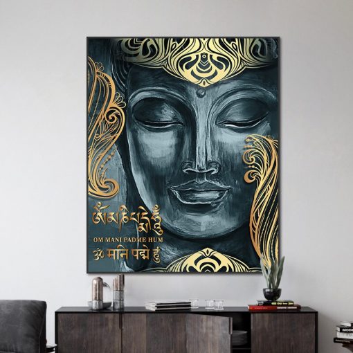 Canvas Pictures Buddhism Poster Wall Decor God Buddha Wall Art Canvas Prints Buddha Canvas Painting On 1