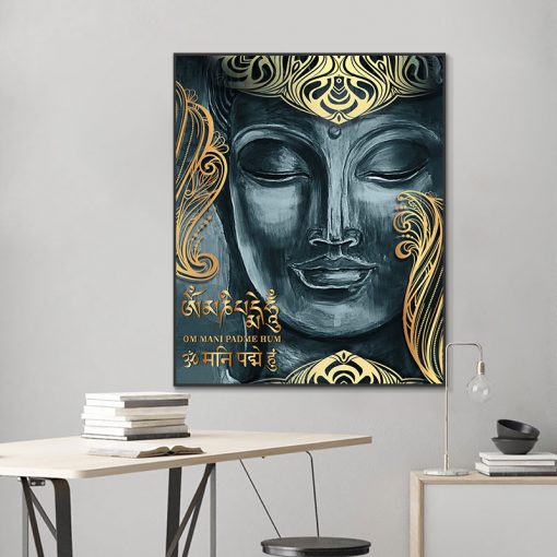 Canvas Pictures Buddhism Poster Wall Decor God Buddha Wall Art Canvas Prints Buddha Canvas Painting On 2