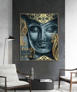 Canvas Pictures Buddhism Poster Wall Decor God Buddha Wall Art Canvas Prints Buddha Canvas Painting On 3