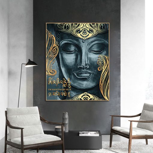 Canvas Pictures Buddhism Poster Wall Decor God Buddha Wall Art Canvas Prints Buddha Canvas Painting On 3