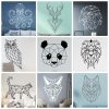 Creative Geometry of the animal Wall Art Sticker Modern Wall Decals For Kids Room Vinyl Stickers
