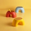 Creative Rainbow Stool Simple Annular Small Stool Home Mellow Comfortable Stool Durable Non Slip Shoe Changing