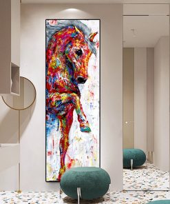 DDHH Canvas Painting Big Size Art Posters Horse Picture Wall Art Poster Prints Animal Painting Home 1