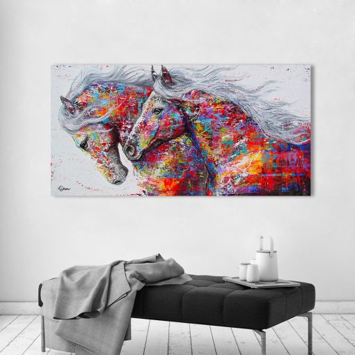 DDHH Wall Art Canvas Pictures The Horses For Living Room Animal Painting Home Decor No Frame 1