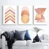 Geometric Polygon Wall Art Canvas Posters Minimalist Rose Abstract Prints Painting Nordic Style Decoration Picture Home