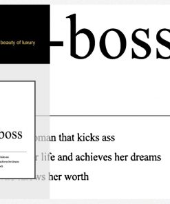 Girl boss Quotes Painting Black White Wall Pictures Home Woman Room Decor Coco Fashion Definition Wall 3