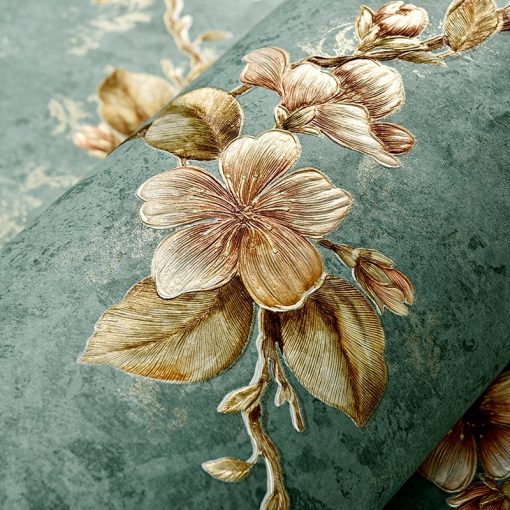 Home Decor Bedroom Living Room Kids Room Wall Paper 3D Embossed Floral Self Adhesive Wallpaper 3d 2