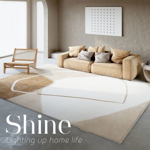 Home Decoration Furry Carpets Light Luxury Floor Mats Modern Style Bedroom Rugs Large Area Rug Washable