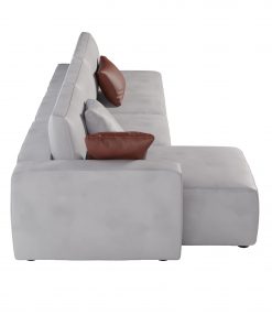 L Shaped Contemporary Design Leather Corner Modular Sofa 5