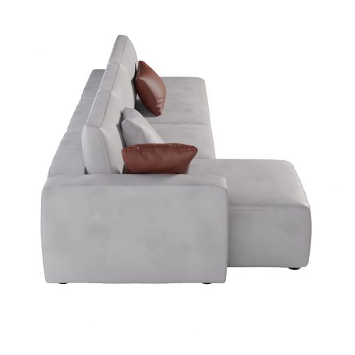 L Shaped Contemporary Design Leather Corner Modular Sofa 5