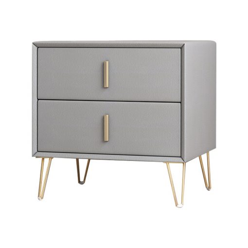Light Luxury Bedside Table Simple Modern Wooden Chest Of Drawers Italian Nightstand Bedroom Furniture Storage Bedside 2