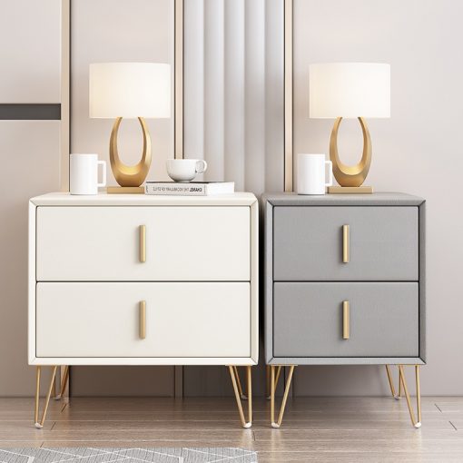 Light Luxury Bedside Table Simple Modern Wooden Chest Of Drawers Italian Nightstand Bedroom Furniture Storage Bedside