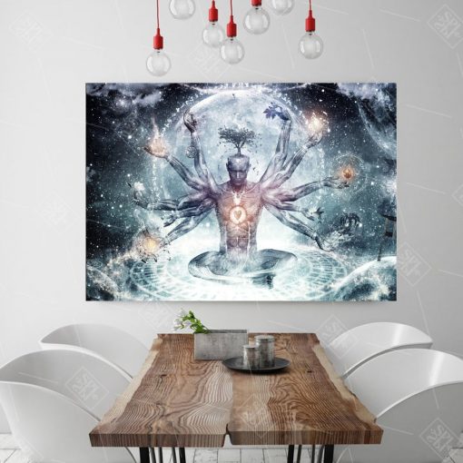 Meditation Spiritual Fantasy Poster Hd Print Canvas Painting Buddha Zen Wall Art Decoration Picture for Living 2