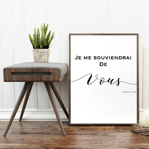 Minimalist Quote Poster Moi Vous Nordic Canvas Painting Couple Family Art Print French Modern Wall Picture 2