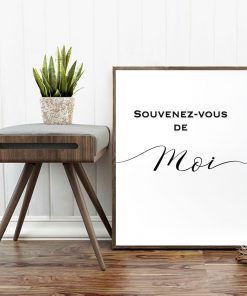 Minimalist Quote Poster Moi Vous Nordic Canvas Painting Couple Family Art Print French Modern Wall Picture 4