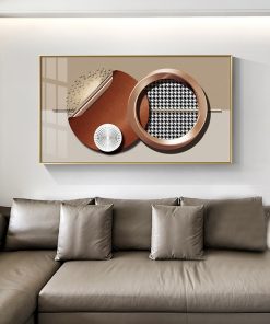 Modern Abstract Geometric Painting Home Decoration and Print luxurious Pictures Wall Art Canvas Posters for Living 3
