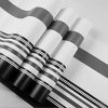 Modern Black and White Striped Wallpaper High Quality Paper Wall Paper for Living Room Bedroom Mural