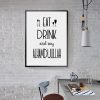 Modern Islamic Wall Art Alhamdulillah Muslim Kitchen Decor Canvas Painting Posters and Prints for Dining Room