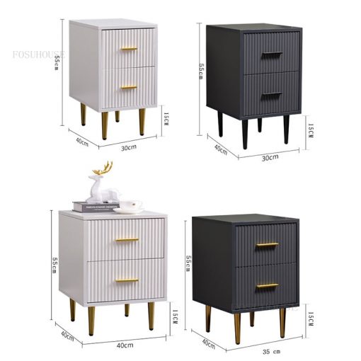 Modern Minimalist Cloakroom Storage Nightstands Nordic Homestay Designer Drawer Bedside Tables Luxury Dormitory Bedroom Locker L 5