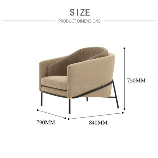 Modern Sofas for Living Room Chairs Living Room Furniture Reception Hotel Single Sofa Chair Living Room 5