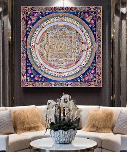 Modern Thangka Mandala Buddha Canvas Paintings Abstract Posters and Prints Wall Art Pictures for Living Room 2