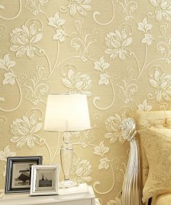 New Self sticking 53 100cm European style non woven wallpaper classic wall paper roll grey wallcovering 3