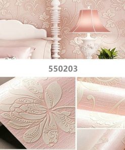 New Self sticking 53 100cm European style non woven wallpaper classic wall paper roll grey wallcovering 4