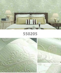 New Self sticking 53 100cm European style non woven wallpaper classic wall paper roll grey wallcovering 5