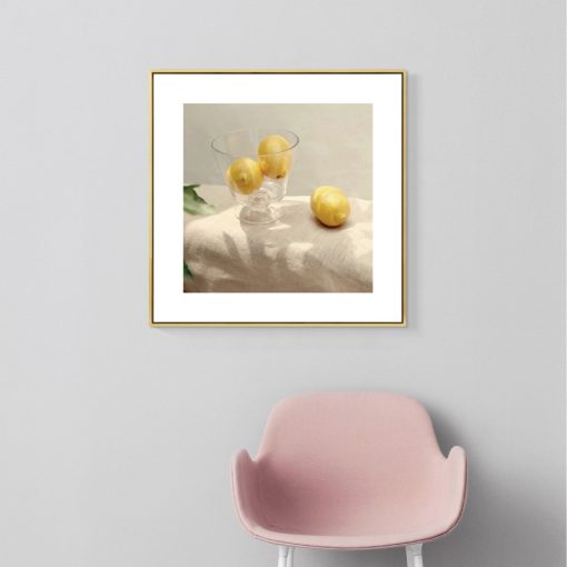 Nordic Minimalism Yellow Lemon Pictures Fruit Posters and Prints Wall Decoration Paintings for Kitchen Decor Restaurant 2