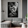 Nordic Wall Picture for Living Room Decoration Monkey Animal Poster Black White Canvas Print Abstract Artwork