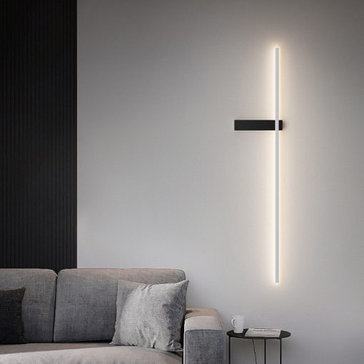 Nordic minimalist long bedside lamp decoration Modern simple bedroom wall lamp 2022 new living room TV 1