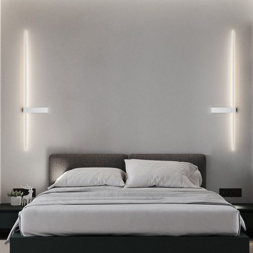 Nordic minimalist long bedside lamp decoration Modern simple bedroom wall lamp 2022 new living room TV 3
