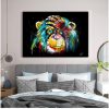 Painting Wall Pictures For Living Room Home Decorations Graffiti Cute Monkey Canvas Painting Colorful Printed Poster