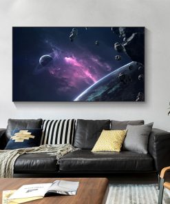 Solar System Pictures Nebula Space Universe Posters and Prints Science Canvas Painting Wall Art for Living 3