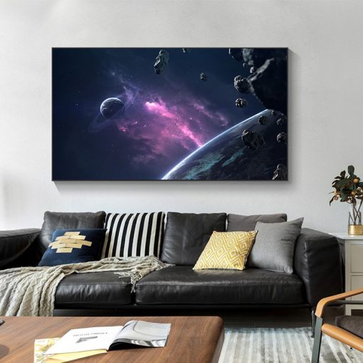 Solar System Pictures Nebula Space Universe Posters and Prints Science Canvas Painting Wall Art for Living 3