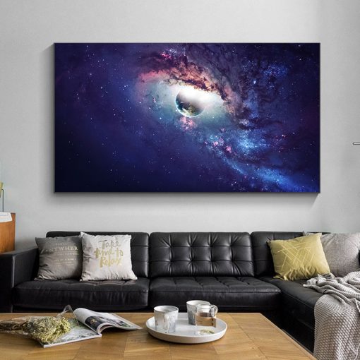 Solar System Pictures Nebula Space Universe Posters and Prints Science Canvas Painting Wall Art for Living 4