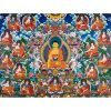 Tibetan Thangka Mural Decoration Religious Buddha Sakyamuni Hanging Painting Canvas Frameless