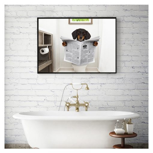 Wall Art Canvas Painting Nordic Posters And Prints Wall Pictures For Living Room Restroom Decor Dog 1