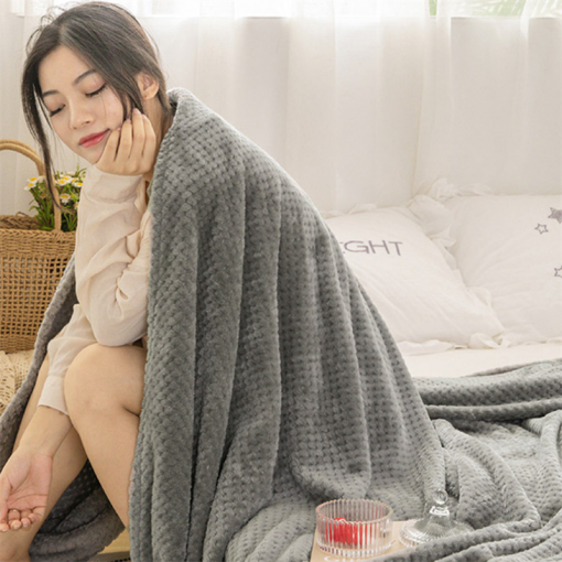 Winter Thick Blankets Warm Cashmere Blanket Soft Throw On Sofa Cover Bed Cover Double Sided Solid