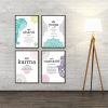 Yoga Karma Posters And Prints Namaste Quote Inspirational Modular Wall Art Wall Pictures For Bathroom Modern