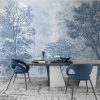 beibehang Custom blue forest woods Photo Wall Murals wallpapers for Living Room Bedroom Wall Paper 3D